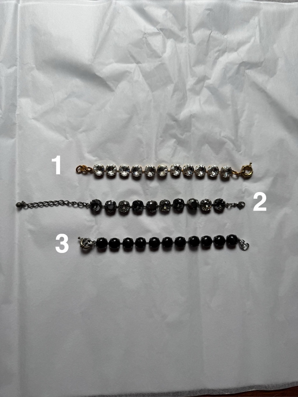 Gold and Black Beaded Bracelet Set - Unbranded Women’s Accessories